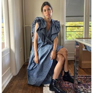 nackiye lilypond dress flower explosion FR36/US4